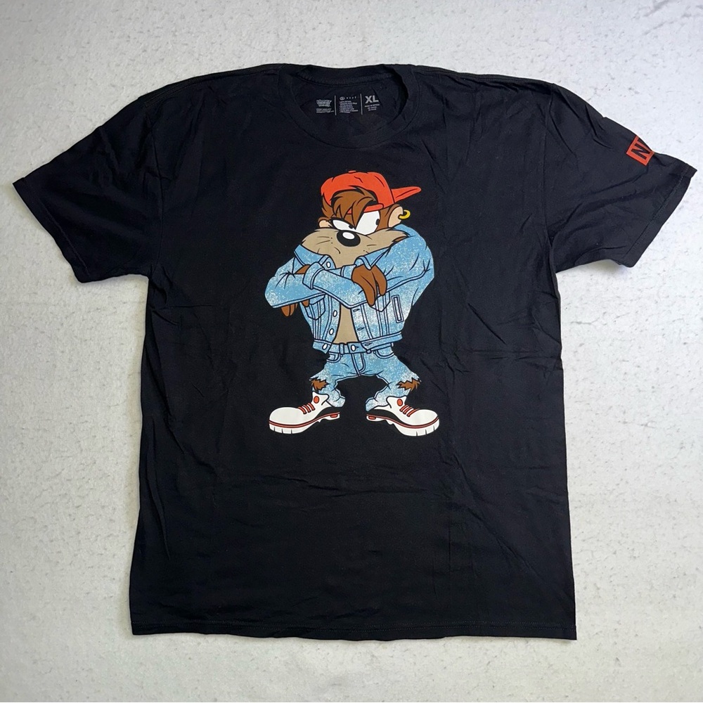 Neff Looney Tunes Taz Devil Hip Hop T-shirt Men’s Bugs Vintage 90s Size XL
